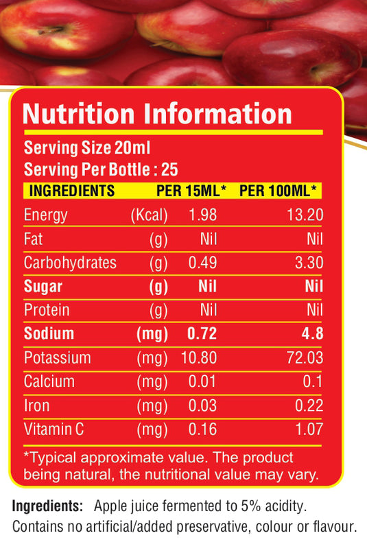 Unifibe® Apple Cider Vinegar for Digestive Health, Weight loss and boost enegy and immune system– 500 ml (Natural, Unfiltered & With The ‘Mother’) Unifibe