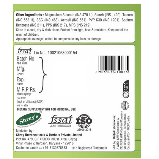 Shrey’s DHT Blocker with Biotin for Hair Growth & Hair Fall Control | Stinging Nettle, Zinc and Soya Protein| Supports Stronger, Thicker Hair – 60 Veg Capsules Shrey's