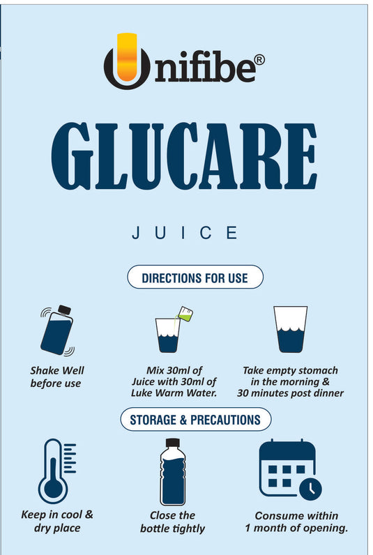 Unifibe Glucare Diabetic Care Juice - 1L|control blood sugar levels Unifibe