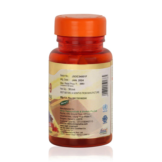 Shrey's Omega 3.6.9 Flaxseed Oil 1000mg Capsule for Heart, Joint, Immunity & Skin (30 Capsules) Shrey's