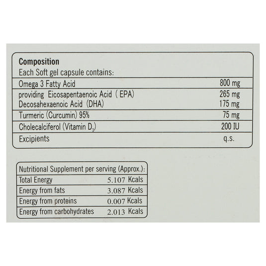 Shrey's Lacferin-C with Curcumin, Vitamin D3 & Omega-3 Fatty Acids for Dry Eye Relief – 30 Capsules Shrey's