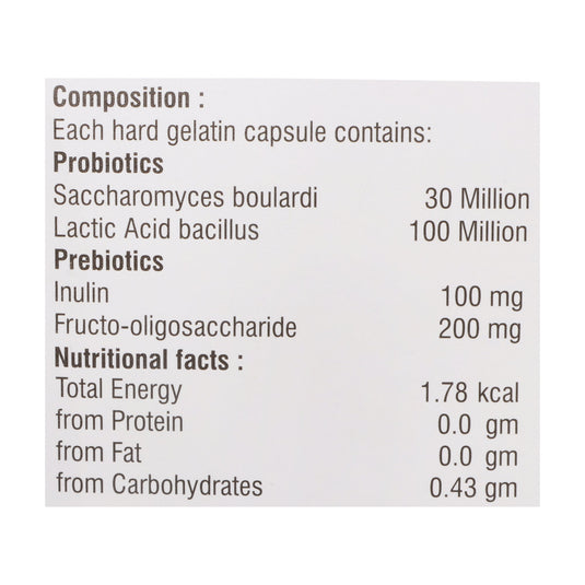 Shrey's Biofibe Prebiotics & Probiotics for Digestive Health – 100 Capsules Shrey's