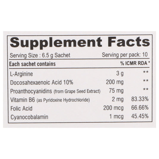 Shrey's Fetargin, L-Arginine, Vitamin B12, Vitamin B6, 10 Sachets-Orange Flavour Shrey's