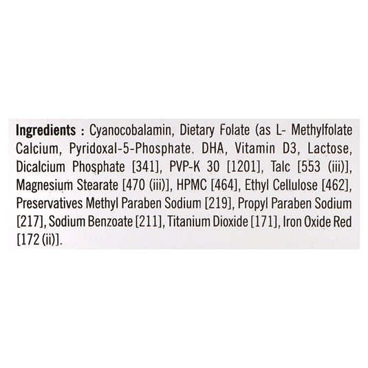 Shrey's Shreyfol-D Pregnancy Support, Dietary Folate, Vitamin B12 with DHA & Vitamin D3  (30 Tablets) Shrey's