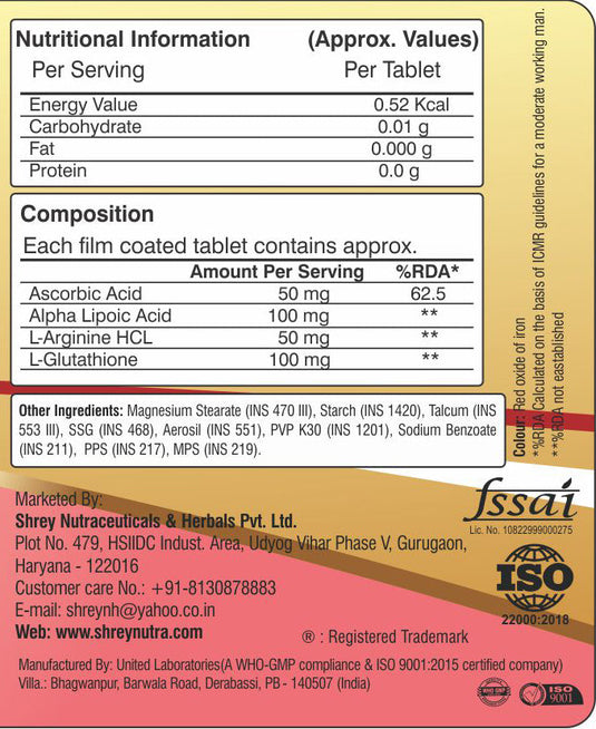 L-Glutathione with ALA
