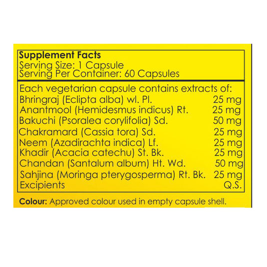 Shrey’s Psorcare Herbal Neem, Bhringraj, Chandan & Moringa 30 Capsules Shrey's