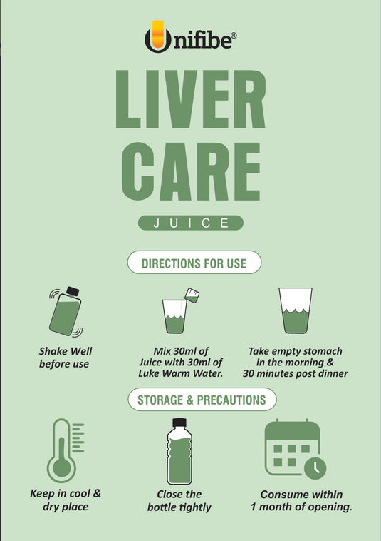 Unifibe Ayurvedic Liver Care Juice 1L – Supports Liver Detox Supports Fatty Liver Unifibe