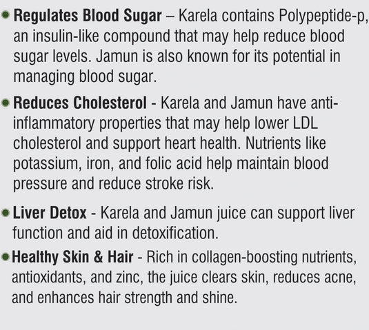 Unifibe Karela Jamun Juice - 1L Natural Juice made from Fresh Karela and Jamun Seeds Unifibe