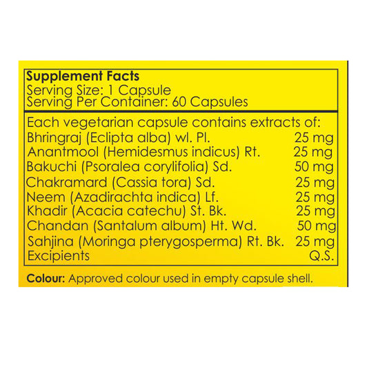 Shrey’s Psorcare Herbal Neem, Bhringraj, Chandan & Moringa 30 Capsules