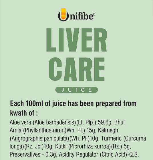 Unifibe Ayurvedic Liver Care Juice 1L – Supports Liver Detox